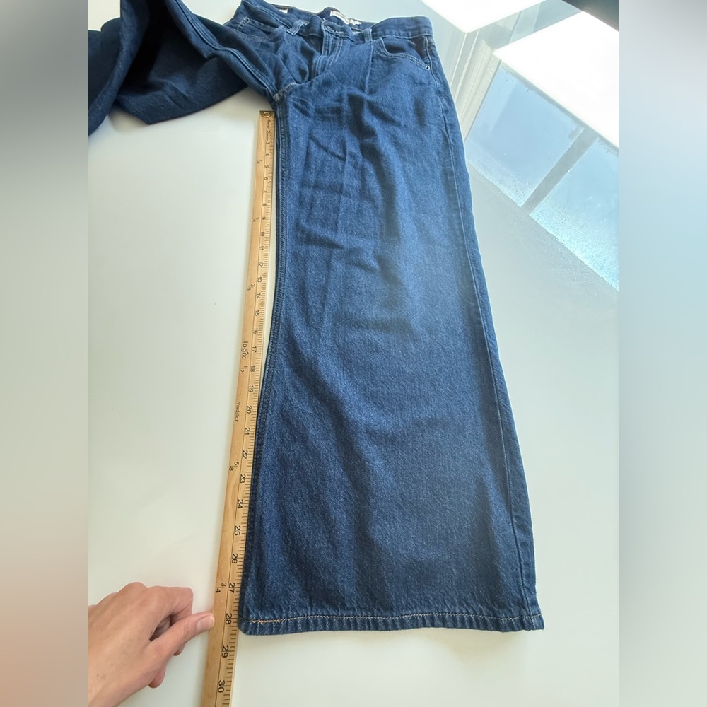 Levi’s Premium Baggy Dad Wide Leg Jeans - Dark Wash Sz 29 - Picture 13 of 16